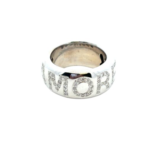 14k White Gold approx. 2ctw Diamond "Amore" Band Ring - Image 3