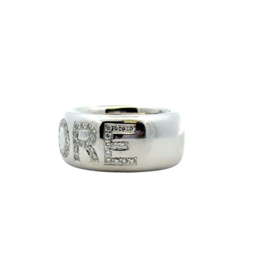 14k White Gold approx. 2ctw Diamond "Amore" Band Ring - Image 7