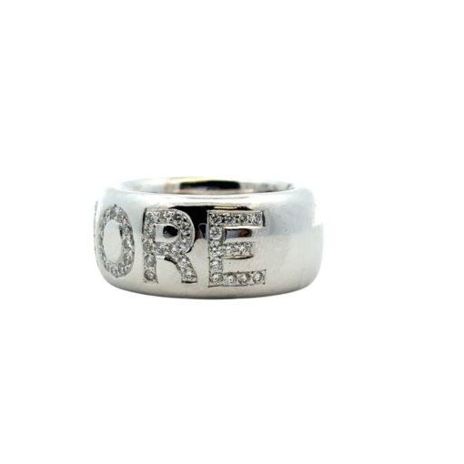 14k White Gold approx. 2ctw Diamond "Amore" Band Ring - Image 8