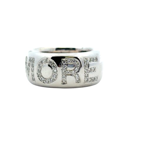 14k White Gold approx. 2ctw Diamond "Amore" Band Ring - Image 9