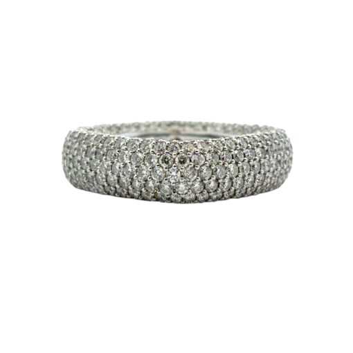 Square Pave Diamond Ring