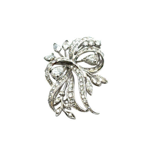 7.0ctw Diamond Pin Brooch
