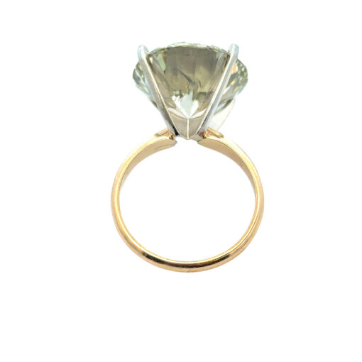 14k Yellow Gold Solitaire Ring Set with a 15.30ct Round Brilliant Diamond - Image 4