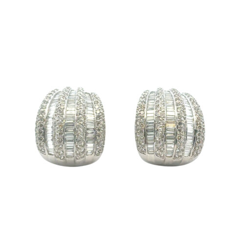 7.90ctw Baguette Diamond Earrings