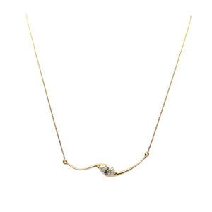 Marquise Diamond Wave Necklace 