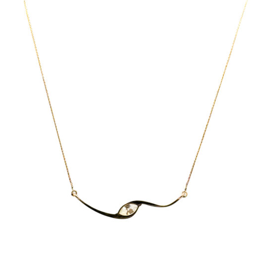Marquise Diamond Wave Necklace 