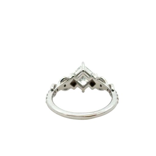 14k White Gold GIA Certified 1.05ct Natural Princess Cut Diamond Engagement Ring  - Image 13
