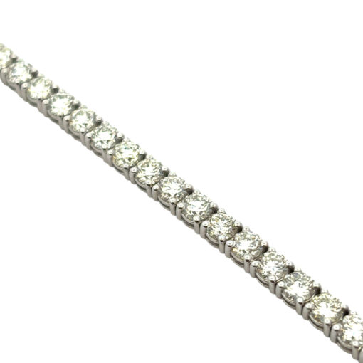 14k White Gold 9.45ctw Natural Diamond Tennis Bracelet - Image 12
