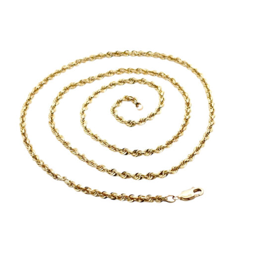 Yellow Gold Rope Necklace