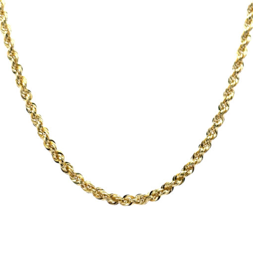 Yellow Gold Rope Necklace