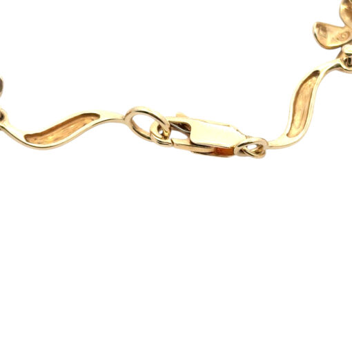Gold Diamond Flower Bracelet