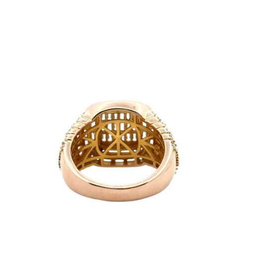 10k Yellow Gold Natural Baguette and Round Diamond Ring - Image 14