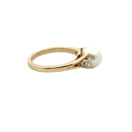Vintage Pearl Diamond Ring