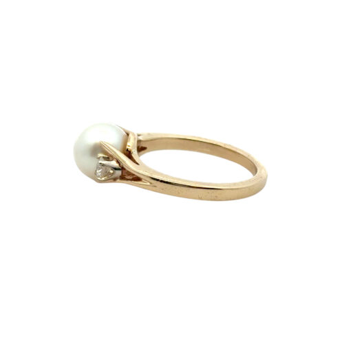 Vintage Pearl Diamond Ring