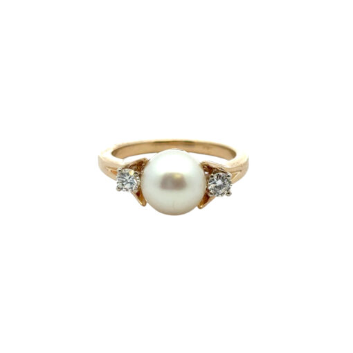 Vintage Pearl Diamond Ring