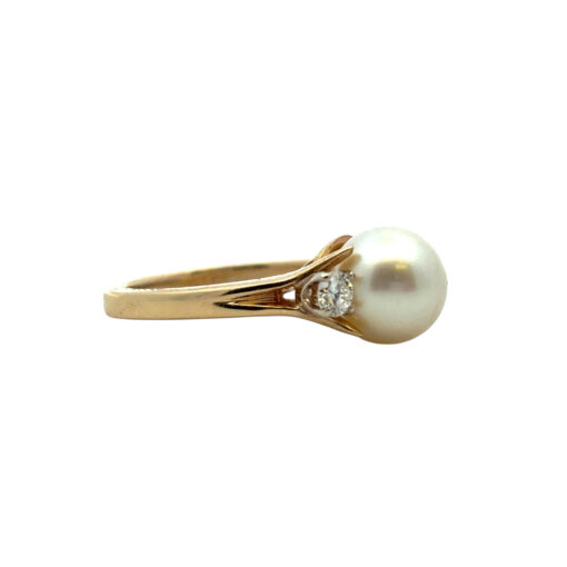 Vintage Pearl Diamond Ring