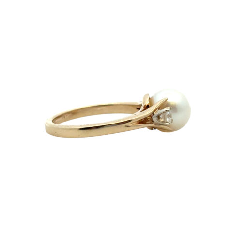 Vintage Pearl Diamond Ring