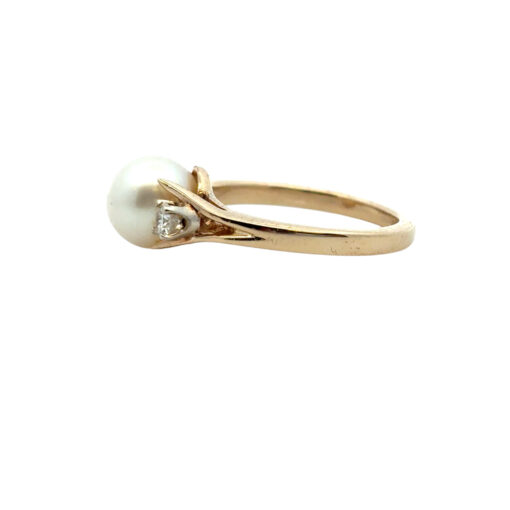 Vintage Pearl Diamond Ring