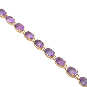 Vintage Purple Gemstone Bracelet