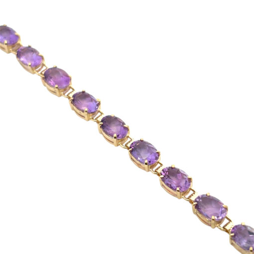 Vintage Purple Gemstone Bracelet