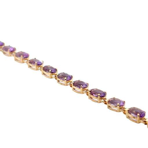 Vintage Purple Gemstone Bracelet