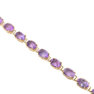 Vintage Purple Gemstone Bracelet