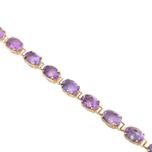 Vintage Purple Gemstone Bracelet