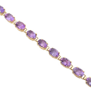 Vintage Purple Gemstone Bracelet
