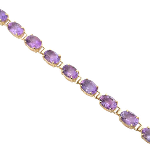 Vintage Purple Gemstone Bracelet