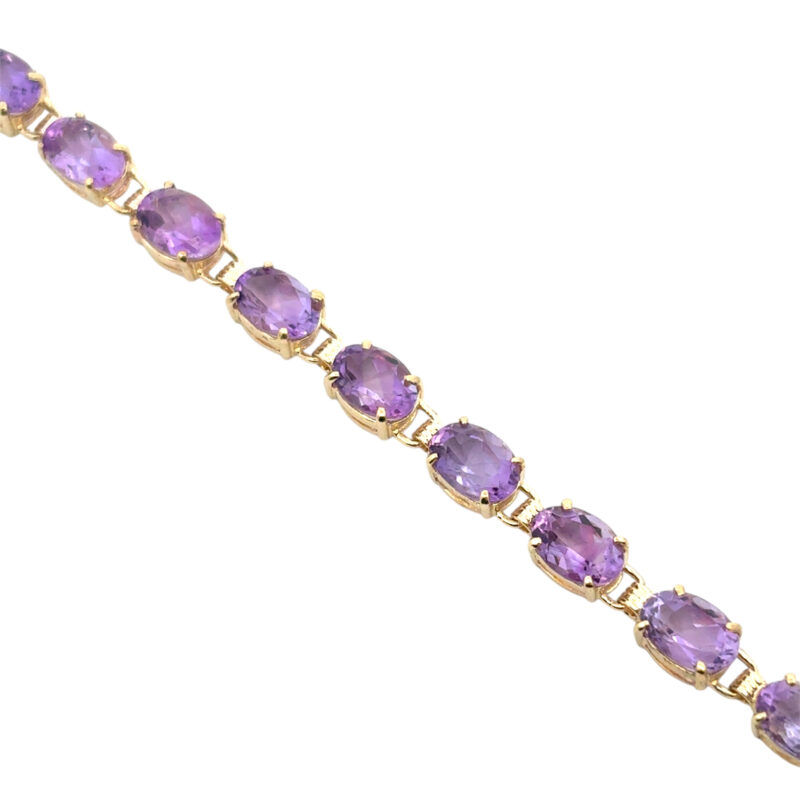 Vintage Purple Gemstone Bracelet