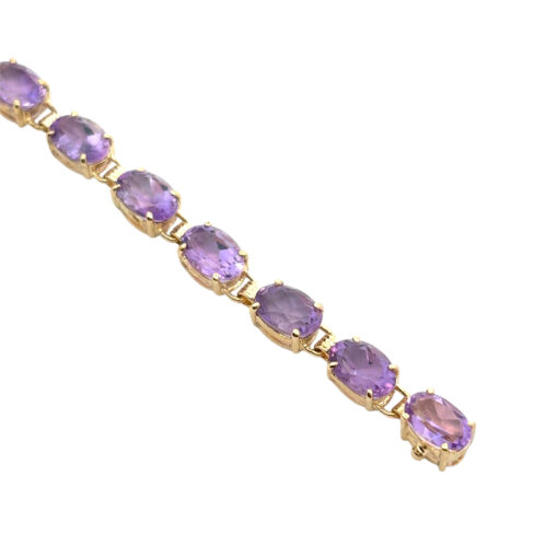 Vintage Purple Gemstone Bracelet