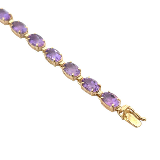 Vintage Purple Gemstone Bracelet