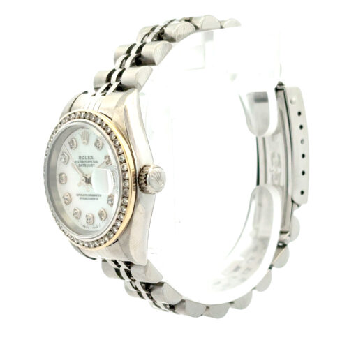 Rolex 79160 Datejust 26mm Aftermarket Mother of Pearl Diamond Dial and Bezel Watch - Image 11
