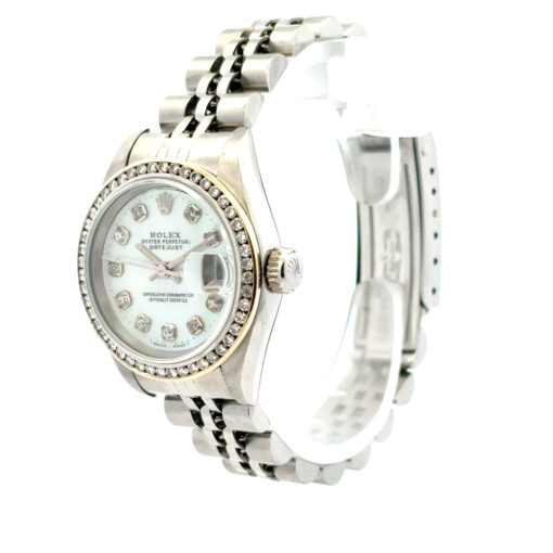 Rolex 79160 Datejust 26mm Aftermarket Mother of Pearl Diamond Dial and Bezel Watch - Image 12