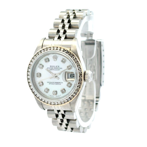 Rolex 79160 Datejust 26mm Aftermarket Mother of Pearl Diamond Dial and Bezel Watch - Image 13