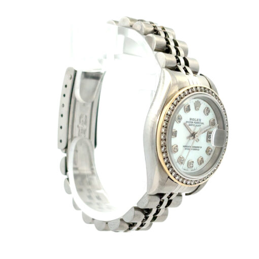 Rolex 79160 Datejust 26mm Aftermarket Mother of Pearl Diamond Dial and Bezel Watch - Image 8