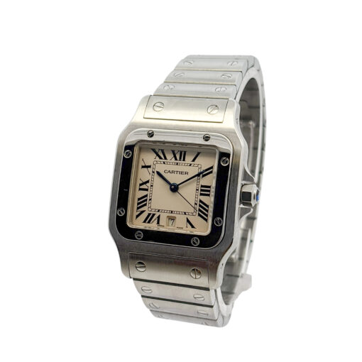 Cartier Santos Galbee 1564 Stainless Steel White Dial 29mm Watch - Image 4