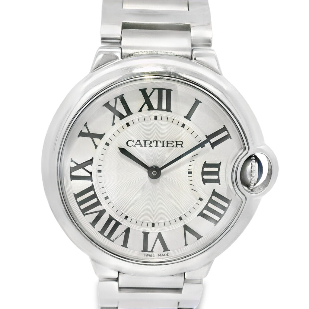 Cartier Ballon Bleu 4373 Stainless Steel 33mm Silver Dial Watch